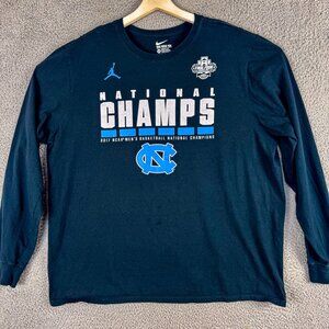 UNC TarHeels Shirt Mens XXL‎ Black 2007 NCAA Basketball Champions Athletic Tee